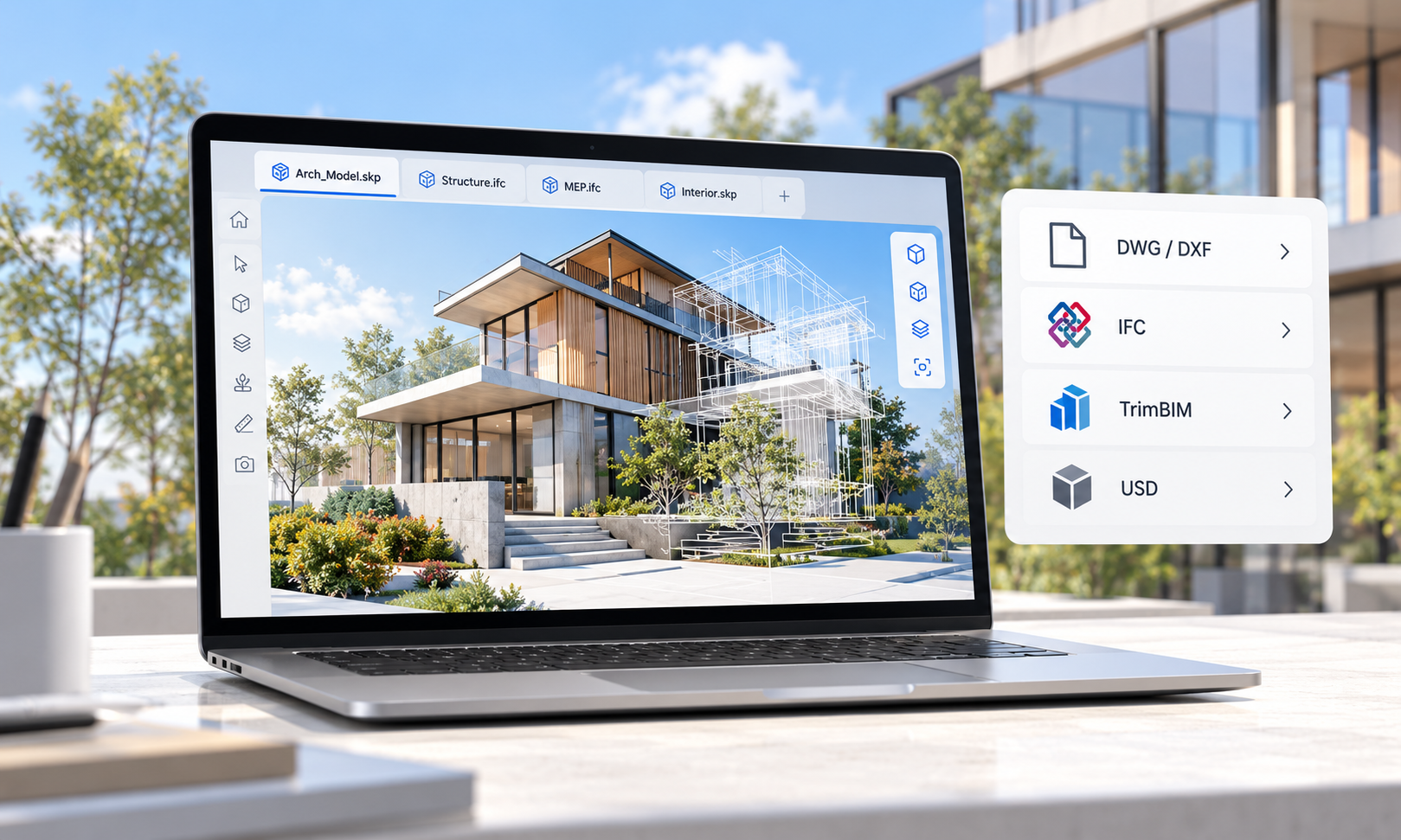 Interfaccia e interoperabilità SketchUp