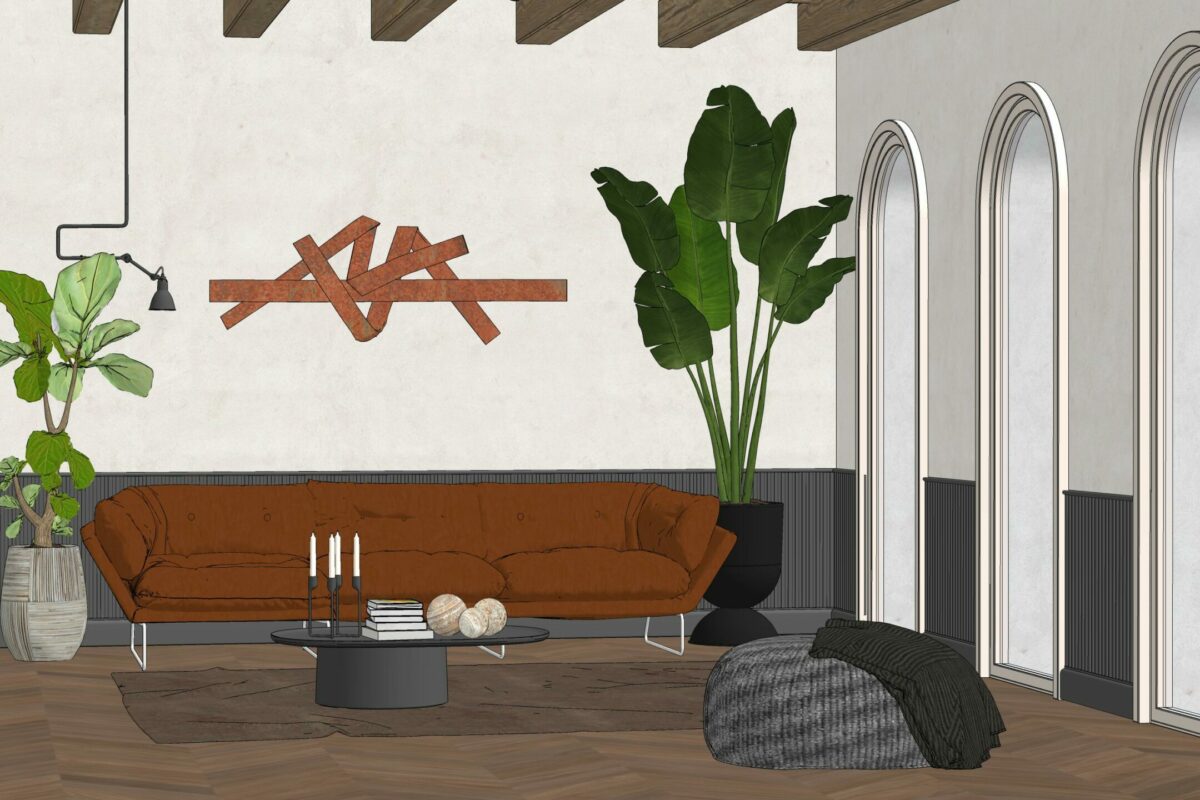 RESTYLING SOGGIORNO STILE NEW DECO
